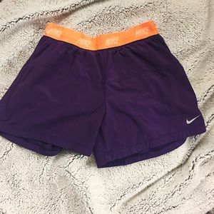 🛑SALE🛑Nike Dri-Fit Shorts Purple Orange Elastic